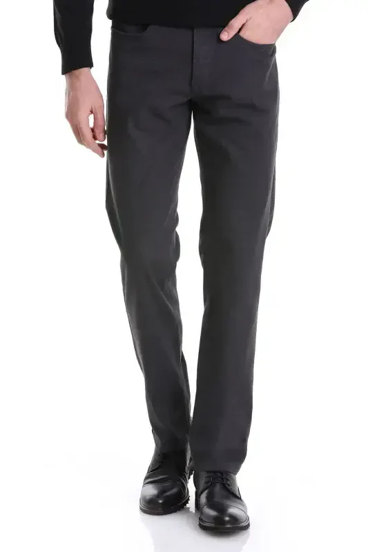 Antratsit Regular Fit Toʻgʻri 5 choʻntakli paxta jinsi shim - 1