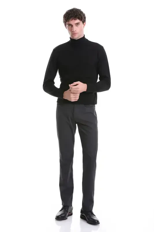 Antratsit Regular Fit Toʻgʻri 5 choʻntakli paxta jinsi shim - 2