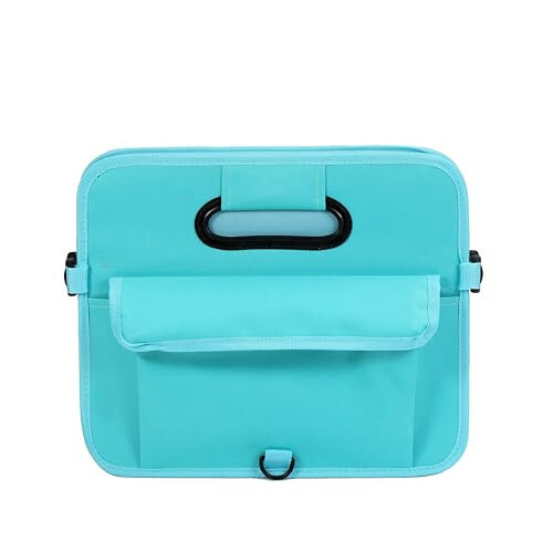 AOKJOY Car Trunk Organizer Car Storage Organizer Collapsible Multi Compartment Car Organizer Adjustable Straps Car Organizer for SUV(Teal) - 6