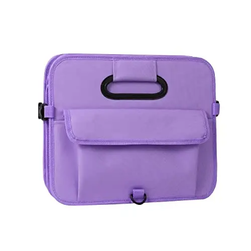 AOKJOY Car Trunk Organizer, Purple, Unisex, Foldable, Non-slip, Adjustable Straps, Multiple Compartments, 600D Oxford Cloth Material - 5