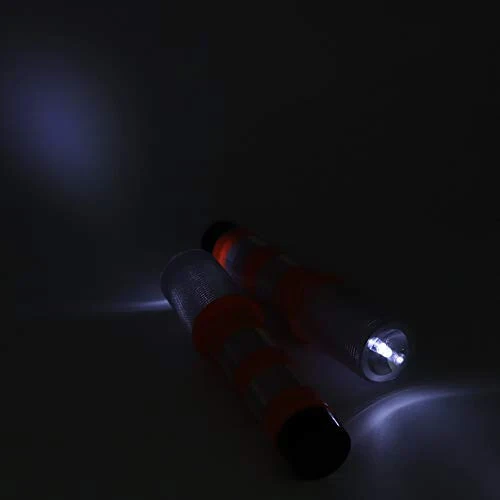 Aolyty 2 LED Emergency Roadside Flashing Flares Red Roadside Beacon Safety Strobe Light Road Warning Magnetic Base Signal Alert Upright Stand Storage Case - 7