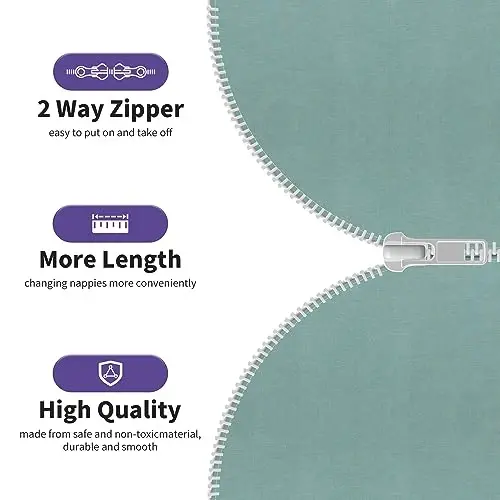 Aomloge PuppyPaws Baby Sleep Sack, Transition Swaddle, Sleep Sack 6-9 Months, Wearable Blanket Baby with 2-Way Zipper, Swaddles for Newborns Summer, 95% Rayon derived from Bamboo, 5% Spandex - 3