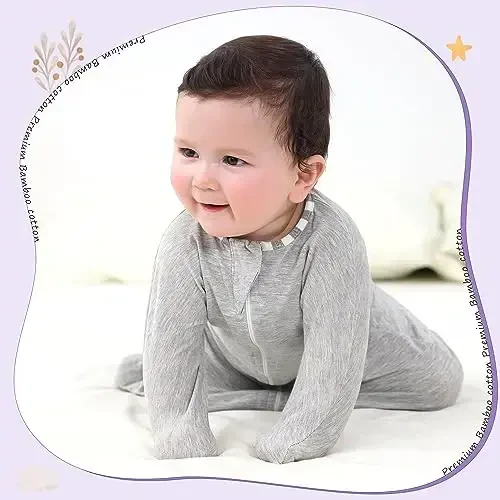 Aomloge PuppyPaws Baby Sleep Sack, Transition Swaddle, Sleep Sack 9-15 Months, Wearable Blanket Baby with 2-Way Zipper, Swaddles for Newborns Summer, 95% Rayon derived from Bamboo, 5% Spandex - 6