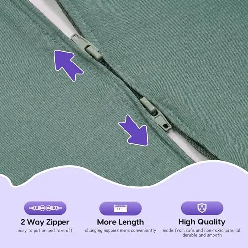 Aomloge PuppyPaws Baby Sleep Sack, Transitional Swaddle, Swaddles for Newborns，1.0 Tog Sleep Sack 6-9 Months, Wearable Blanket Baby with 2-Way Zipper - 3