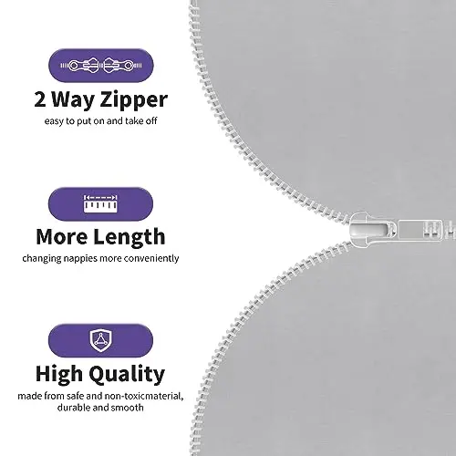 Aomloge PuppyPaws Baby Sleep Sack 2-Pack Set, Transitional Swaddle, Sleep Sack 3-6 Months, Wearable Blanket Baby with 2-Way Zipper Summer, 95% Rayon derived from Bamboo, 5% Spandex - 3