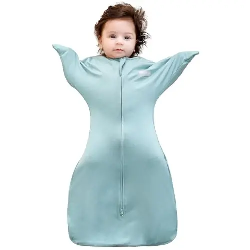 Aomloge PuppyPaws Baby Sleep Sack, Transitional Swaddle, Swaddles for Newborns，1.0 Tog Sleep Sack 3-6 Months, Wearable Blanket Baby with 2-Way Zipper - 1