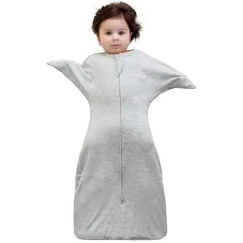 Aomloge PuppyPaws Baby Sleep Sack, Transitional Swaddle, Swaddles for Newborns，1.0 Tog Sleep Sack 6-9 Months, Wearable Blanket Baby with 2-Way Zipper 