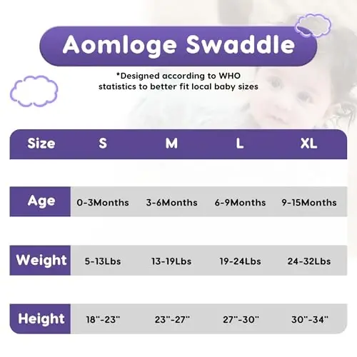 Aomloge PuppyPaws Baby Sleep Sack, Transitional Swaddle, Swaddles for Newborns，1.0 Tog Sleep Sack 6-9 Months, Wearable Blanket Baby with 2-Way Zipper - 4