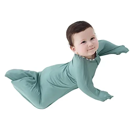 Aomloge PuppyPaws Baby Sleep Sack, Transition Swaddle, Sleep Sack 3-6 Months, Wearable Blanket Baby with 2-Way Zipper, Swaddles for Newborns Summer, 95% Rayon derived from Bamboo, 5% Spandex - 1