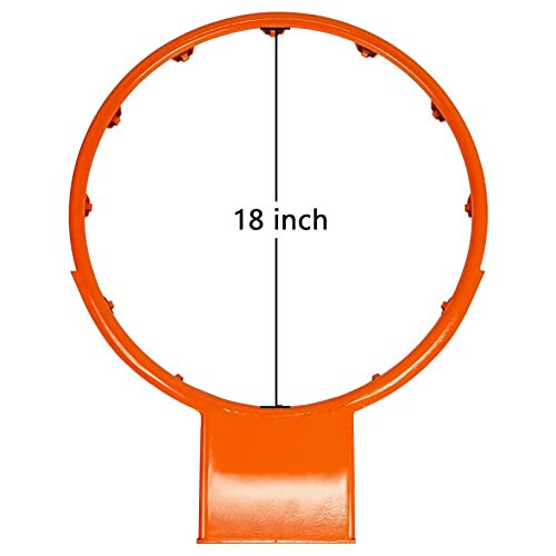 Aoneky Outdoor Replacement Basketball Rim - 18 mm Solid Steel - 2