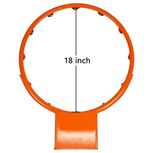 Aoneky Outdoor Replacement Basketball Rim - 18 mm Solid Steel - 2