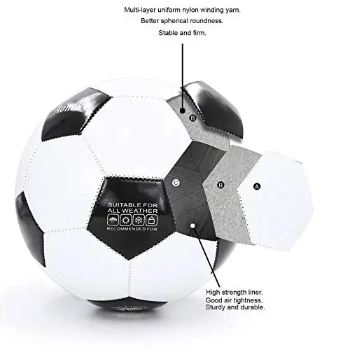 Aoneky Soccer Ball with Pump - 2