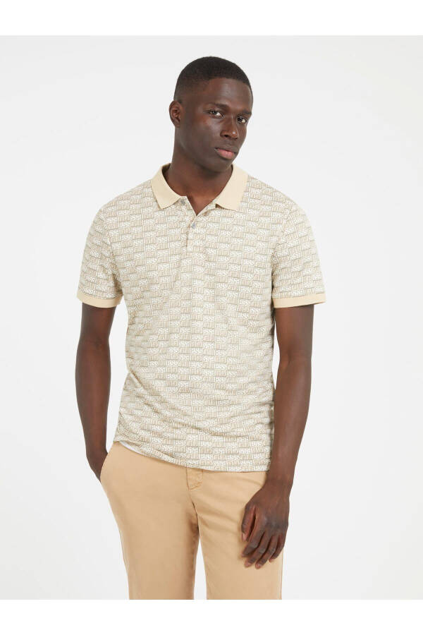 Aop Erkek Slim Fit Polo T-Shirt - 6