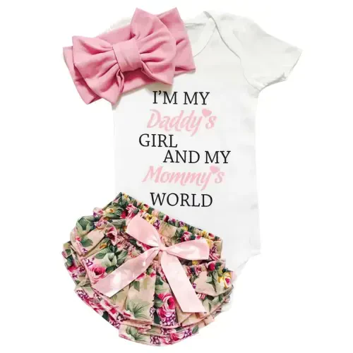 Aoswep Baby Girl Clothes Infant Newborn Girl Outfits Summer Clothes Romper Short 