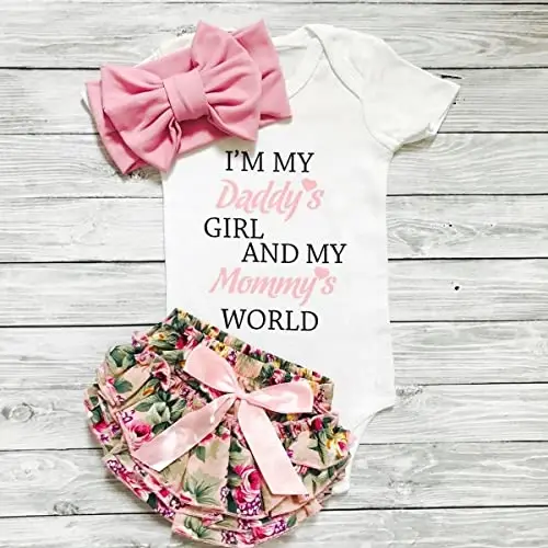 Aoswep Baby Girl Clothes Infant Newborn Girl Outfits Summer Clothes Romper Short - AOSWEP (1)