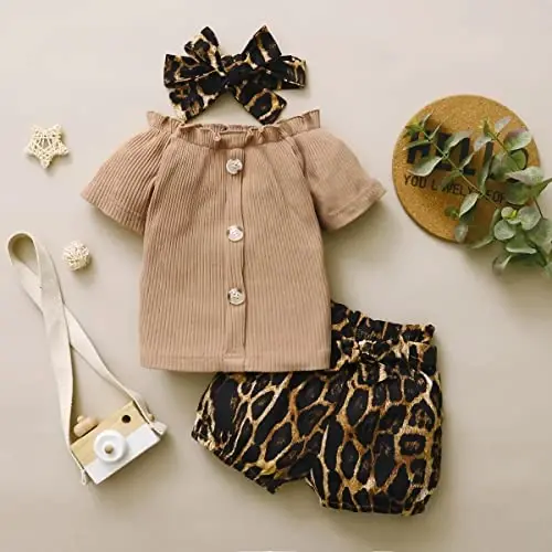 Aoswep Baby Girl Clothes Infant Newborn Girl Outfits Summer Clothes Romper Short - AOSWEP (1)