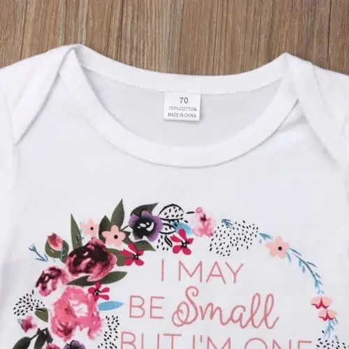 Aoswep Baby Girl Clothes Infant Newborn Girl Outfits Summer Clothes Romper Short - 4