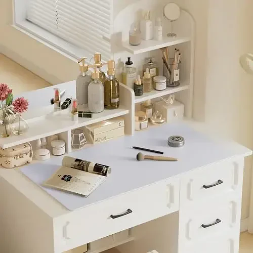 Aothia Большой PU Кожаный Настольный Коврик Защитник - Нескользящий Коврик для Мыши и Письма для Офиса/Дома, Водонепроницаемый, Легко Очищаемый (31.5