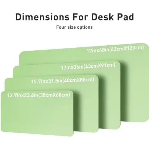 Aothia Charm Desk Pad Himoya, Ofis Charm Mat, Katta Sichqoncha Pad, Sirpanmaydigan PU Charm Charm Qog'ozi, Noutbuk Charm Pad, Ofis va Uy uchun Suv o'tkazmaydigan Charm Yozuv Pad (48