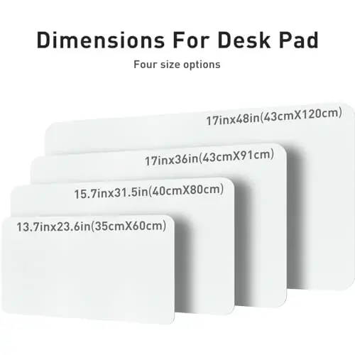 Aothia Charm Desk Pad Protector, Katta Sichqoncha Pad, Office Mat, Sirpanmaydigan PU Charm Blotter, Noutbuk Charm Pad, Ofis va Uy uchun suv o'tkazmaydigan Yozuv Pad (Zo'rg'a Kulrang, 23.6