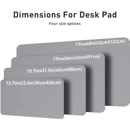 Aothia Leather Desk Pad Protector, Mouse Pad, Office Desk Mat, Non-Slip PU Leather Desk Blotter, Laptop Desk Pad, Waterproof Desk Writing Pad for Office and Home (36