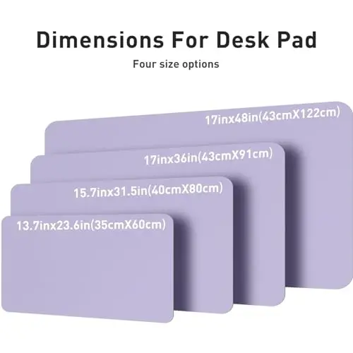 Aothia Leather Desk Pad - Protector and Blotter, Mouse Pad and Office Mat, Non-Slip PU Leather Laptop Desk Pad, Waterproof Writing Pad for Office and Home (36