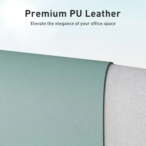 Aothia Leather Desk Pad Protector, Mouse Pad, Office Desk Mat, Non-Slip PU Leather Desk Blotter, Laptop Desk Pad, Waterproof Desk Writing Pad for Office and Home (48