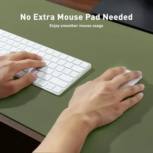 Aothia Leather Desk Pad Protector, Mouse Pad, Office Desk Mat, Non-Slip PU Leather Desk Blotter, Laptop Desk Pad, Waterproof Desk Writing Pad for Office and Home (36