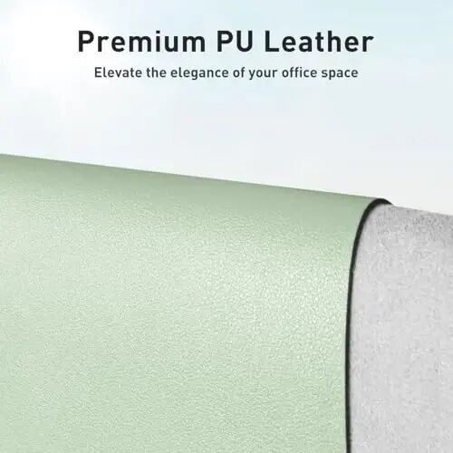 Aothia Large PU Leather Desk Pad Protector – Non-Slip Mouse Pad & Writing Mat for Office/Home, Waterproof, Easy to Clean (31.5