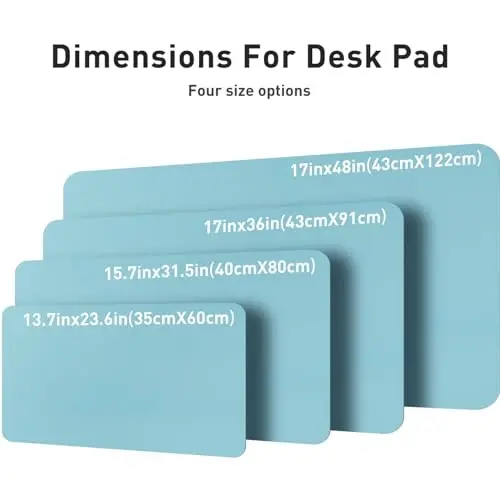 Aothia Large PU Leather Desk Pad Protector – Non-Slip Mouse Pad & Writing Mat for Office/Home, Waterproof, Easy to Clean (31.5