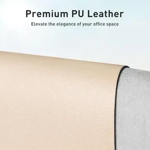 Aothia Large PU Leather Desk Pad Protector – Non-Slip Mouse Pad & Writing Mat for Office/Home, Waterproof, Easy to Clean (36