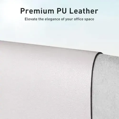 Aothia Large PU Leather Desk Pad Protector – Non-Slip Mouse Pad & Writing Mat for Office/Home, Waterproof, Easy to Clean (48
