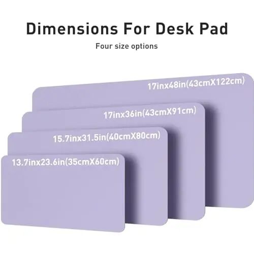 Aothia Leather Desk Pad - Protector and Blotter, Mouse Pad and Office Mat, Non-Slip PU Leather Laptop Desk Pad, Waterproof Writing Pad for Office and Home (36