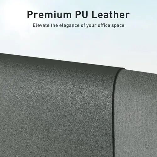 Aothia Leather Desk Pad Protector, Large Mouse Pad, Office Desk Mat, Non-Slip PU Leather Desk Blotter, Laptop Desk Pad, Waterproof Desk Writing Pad for Office and Home (Jungle Green, 23.6