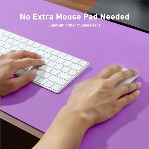 Aothia Leather Desk Pad Protector, Mouse Pad, Office Desk Mat, Non-Slip PU Leather Desk Blotter, Laptop Desk Pad, Waterproof Desk Writing Pad for Office and Home (31.5