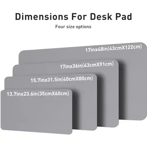 Aothia Leather Desk Pad Protector, Mouse Pad, Office Desk Mat, Non-Slip PU Leather Desk Blotter, Laptop Desk Pad, Waterproof Desk Writing Pad for Office and Home (36