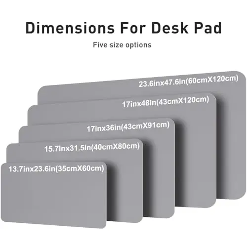 Aothia Leather Desk Pad Protector, Mouse Pad, Office Desk Mat, Non-Slip PU Leather Desk Blotter, Laptop Desk Pad, Waterproof Desk Writing Pad for Office and Home (36