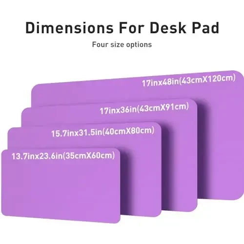 Aothia Leather Desk Pad Protector, Office Desk Mat, Large Mouse Pad, Non-Slip PU Leather Desk Blotter, Laptop Desk Pad, Waterproof Desk Writing Pad for Office and Home (48