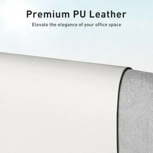 Aothia Faux Leather Desk Mat – Large Mouse Pad, Non-Slip PU Leather Blotter, Waterproof Writing Surface for Office and Home (Aqua, 47.2