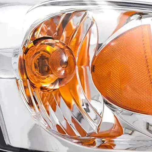 A&P For 2004-2007 Chevy Malibu, 08 Chevy Malibu Classic Headlights Headlamp Assembly Replacement Driver and Passenger Side, Chrome - 4