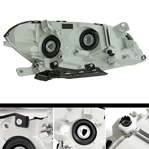 A&P For 2008 2009 2010 2011 2012 Chevy Malibu Headlight Chrome Housing Amber Signal Lamps Driver and Passenger Side - 2