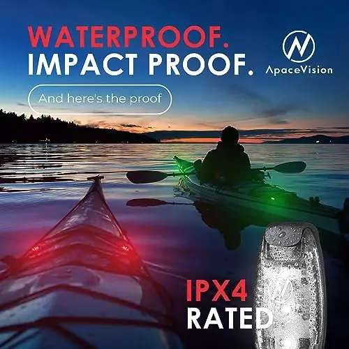 Apace Vision LED Safety Light (2 Pack) with Bonus Items – Clip On Strobe/Running Lights for Runners, Dogs, Bikes, Walking and More - 6