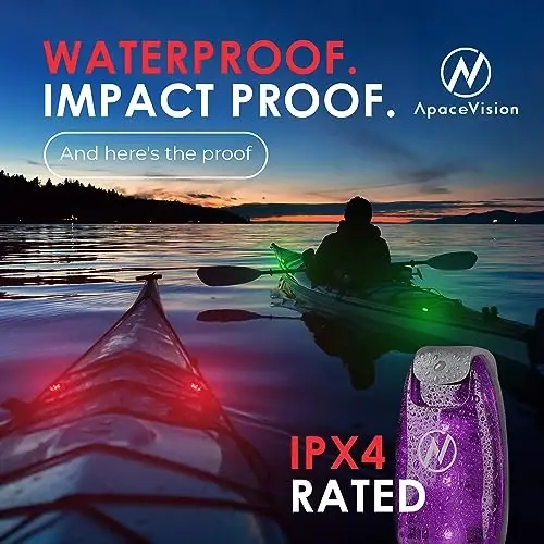 Apace Vision LED Safety Light (2 Pack) with Bonus Items – Clip On Strobe/Running Lights for Runners, Dogs, Bikes, Walking and More - 6