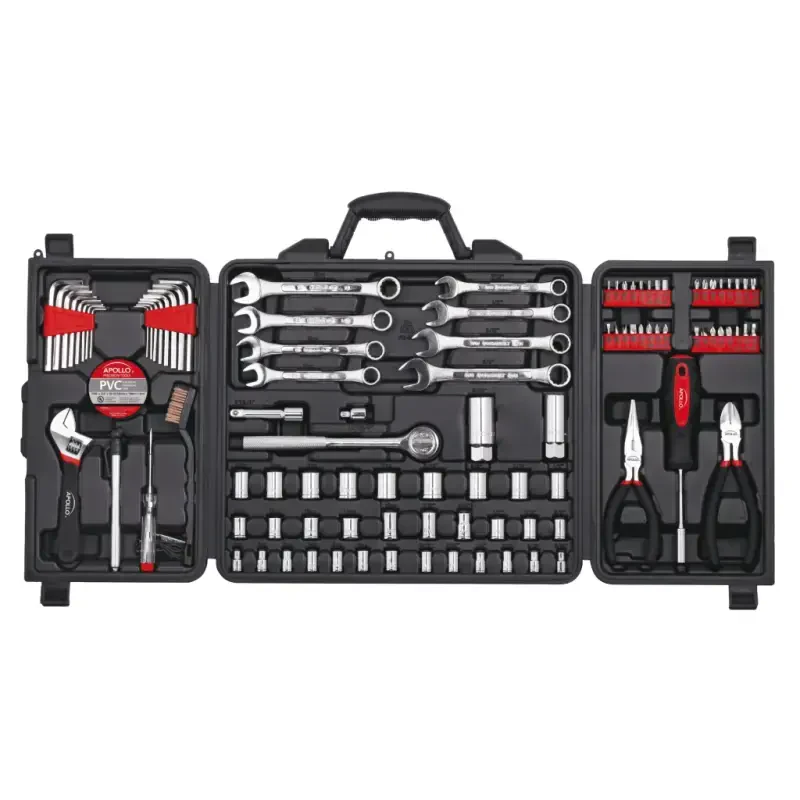 101 Piece Mechanic Tool Set for Vehicle and Home Maintenance, Roadside Emergencies. SAE and Metric Tool Set for Car, Boat, RV, Bikes - DT0006 - 1