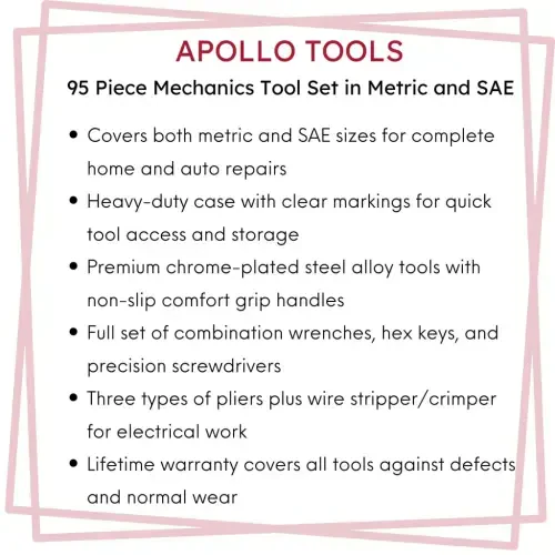 Apollo Tools DT1242 Mechanical and General Repair Mechanics Tool Set - 3