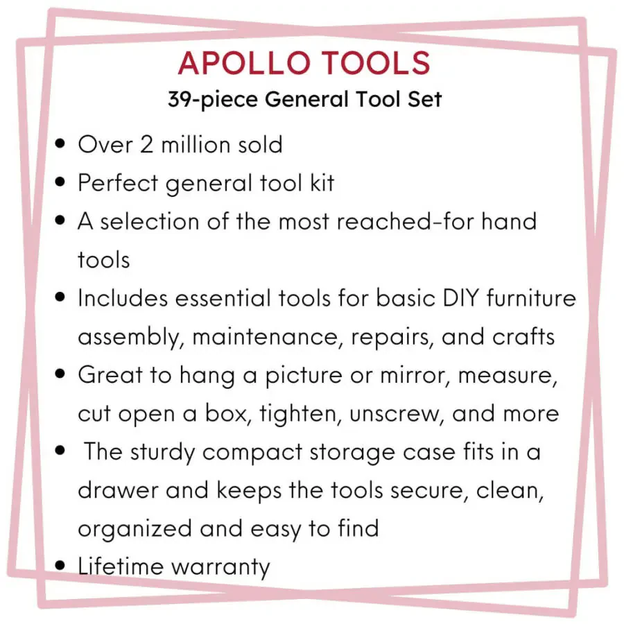 Apollo Tools DT9706 39 Parcha Qo'l Asboblari To'plami - 7