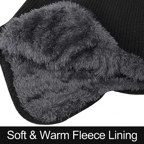 Apoway 4 Pack Qishki Issiq Quloqli Shapka Qalin Fleece Astarlı Quloq Qopqog'i Erkaklar Ayollar uchun Cho'ziluvchan Soat Bosh Suyagi Shapka - 4