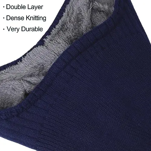 Apoway 4 Pack Qishki Issiq Quloqli Shapka Qalin Fleece Astarlı Quloq Qopqog'i Erkaklar Ayollar uchun Cho'ziluvchan Soat Bosh Suyagi Shapka - 3