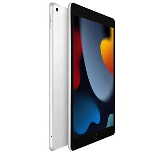 Apple 2021 iPad 9th Gen (10.2 inch, Wi-Fi + Cellular, 64GB) Silver (Renewed) 