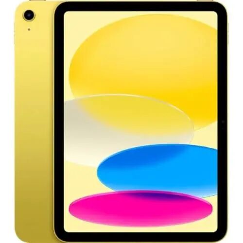 Apple 2022 10.9-inch iPad, Wi-Fi + Cellular, 256GB, Yellow (Renewed) - Apple